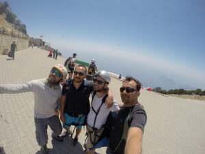 Paragliding takeoff Oludeniz