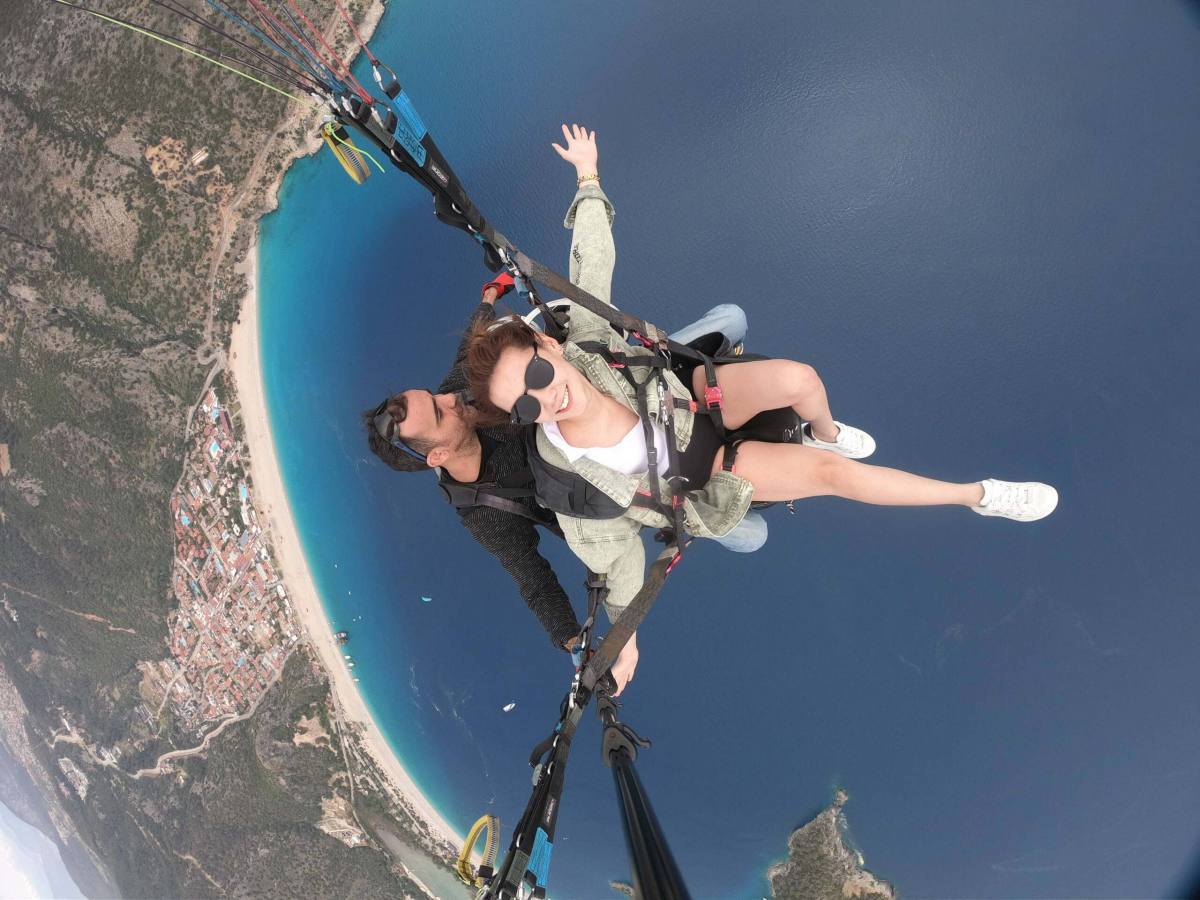 Fethiye Oludeniz paragliding blue lagoon view